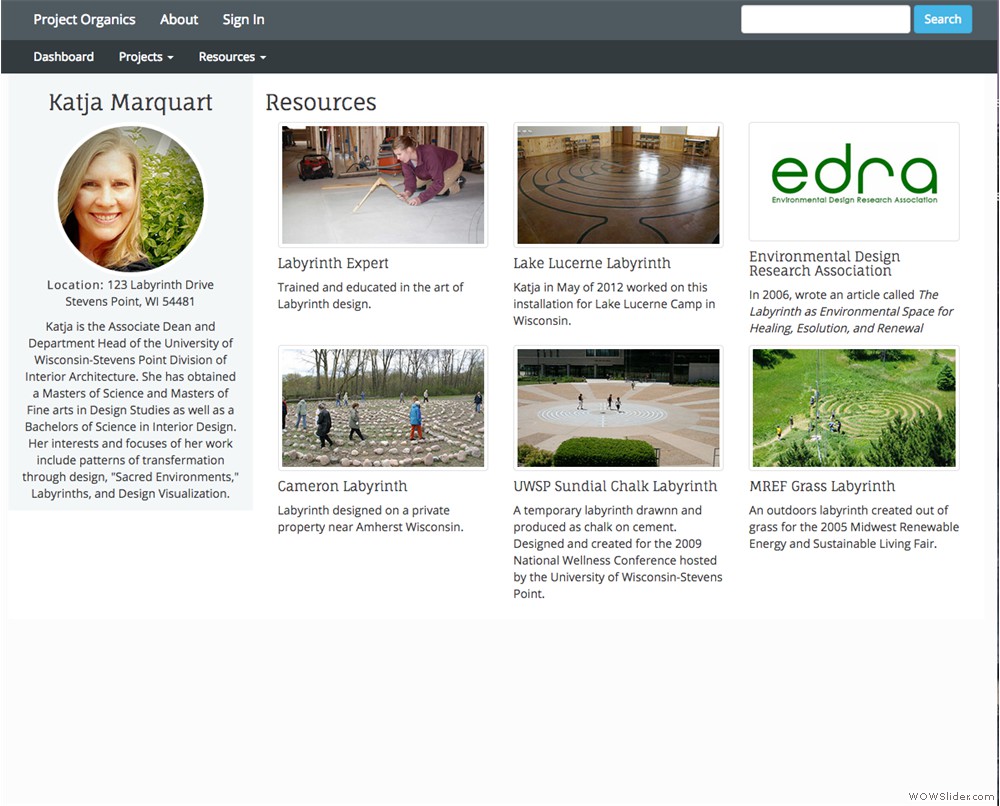 organics project resources