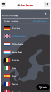 Country Language Selector Current on Mobile